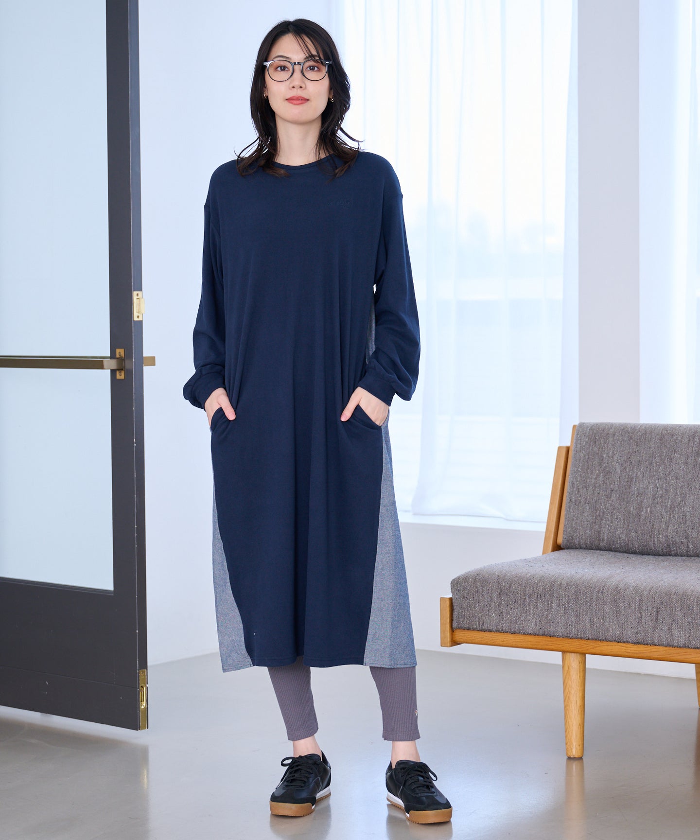 Arnold Palmer マシュマロ天竺 ドッキングワンピース